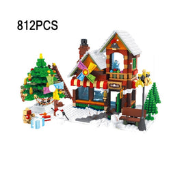 christmas village train set