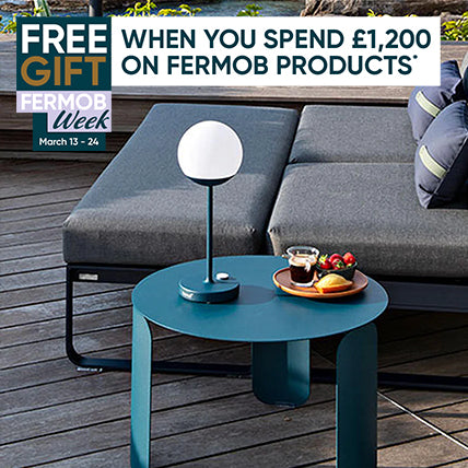 Free Mooon! Table Lamp when you spend £1,200 on Fermob products