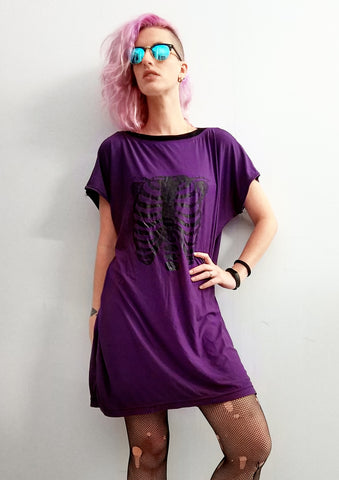 purple tshirt dress