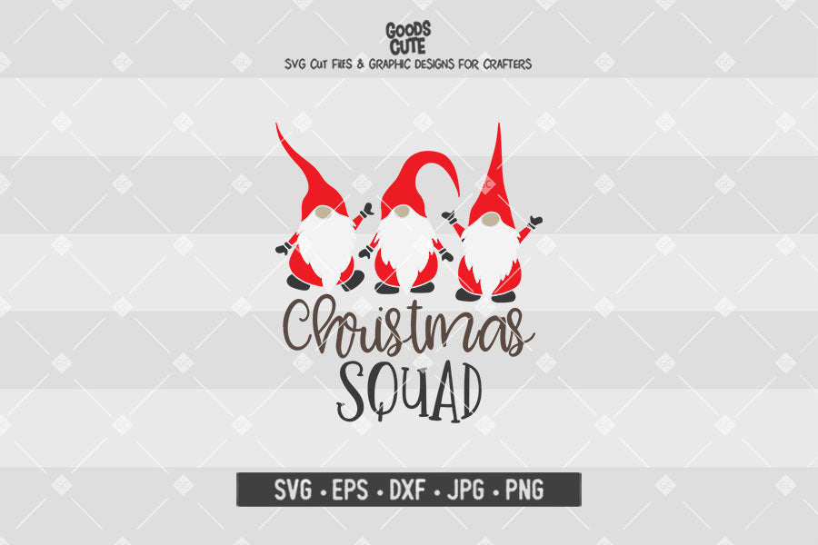 Download Christmas Squad Gnome Christmas Cut File In Svg Eps Dxf Jpg Png