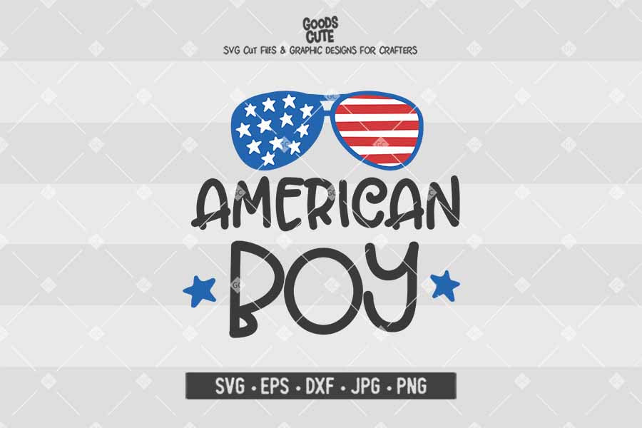 Download American Boy 4th Of July Cut File In Svg Eps Dxf Jpg Png