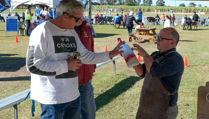 Cooper Cricket Alberton Ormeau Cricket Club Talking to supporters