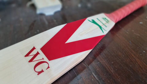 Cooper Cricket in the workshop custom Slazenger remake