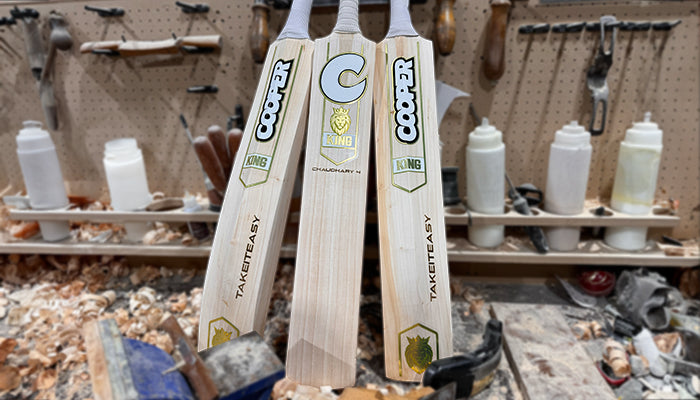 King cricket bats at Cooper Cricket workshop