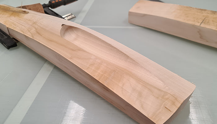 Scoop out of custom made cricket bat at Cooper Cricket