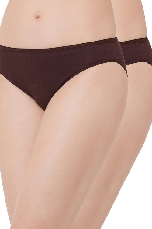 Organic Cotton Antimicrobial Bikini-IMP004-Dark Sienna_Dark Sienna-