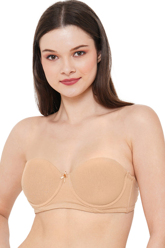 Organic Cotton Premium Padded Underwired Lace Cage Bra-ISB051