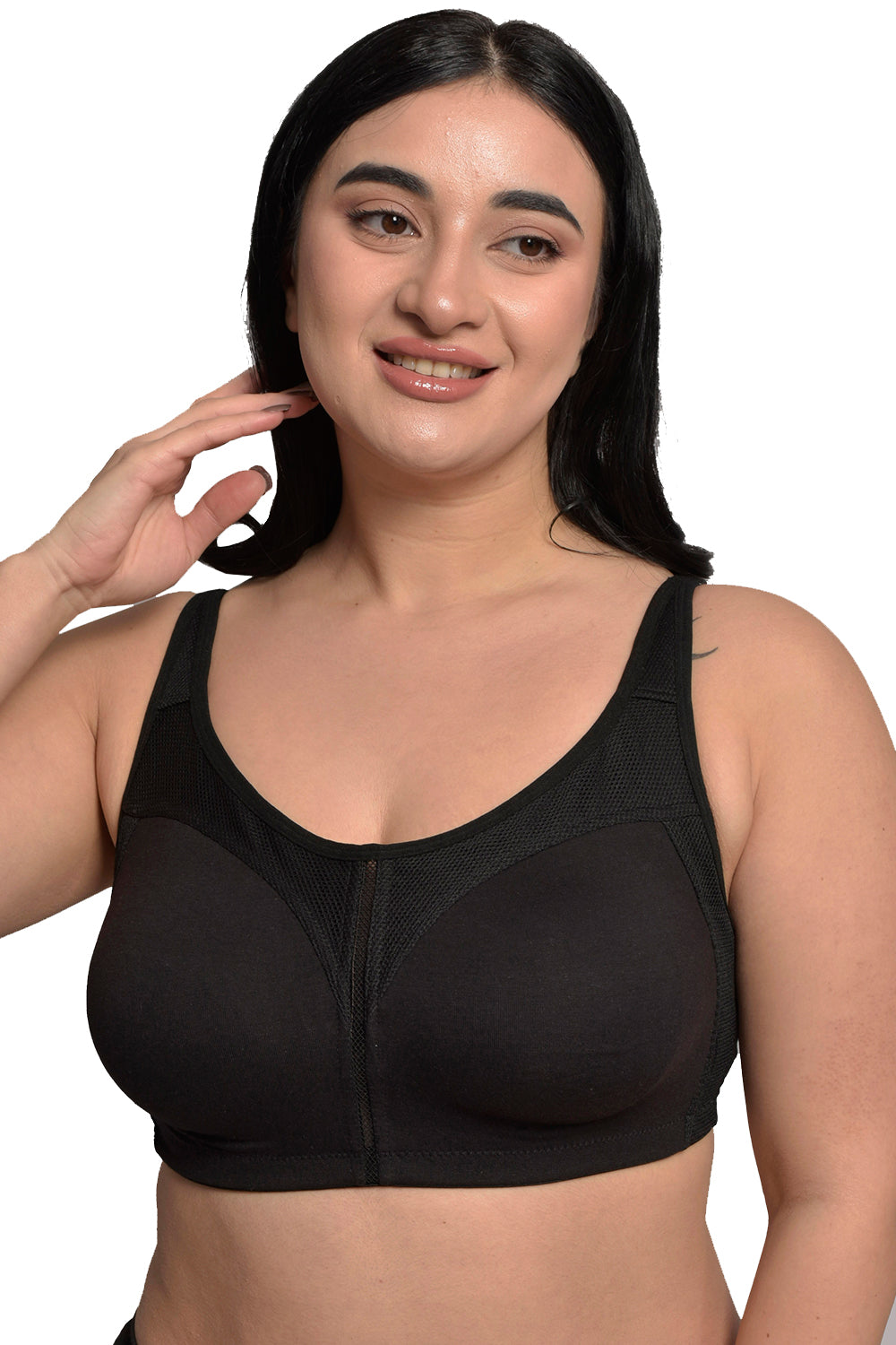 Plus Dream Curve 2ndSkin Wireless Full Coverage Seamless Side Support  Lounge Bra