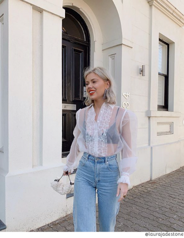 6 Ways to Style a Bralette Under a Shirt