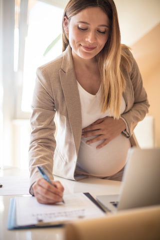 Prep for maternity leave from office