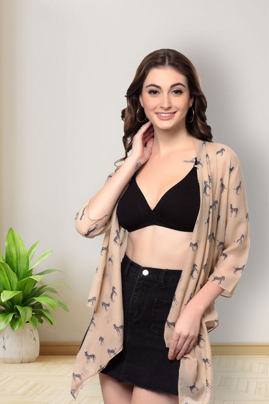 Cotton Blend Non-Padded Black Backless Bra, Size: 28B at Rs 60/piece in  Delhi