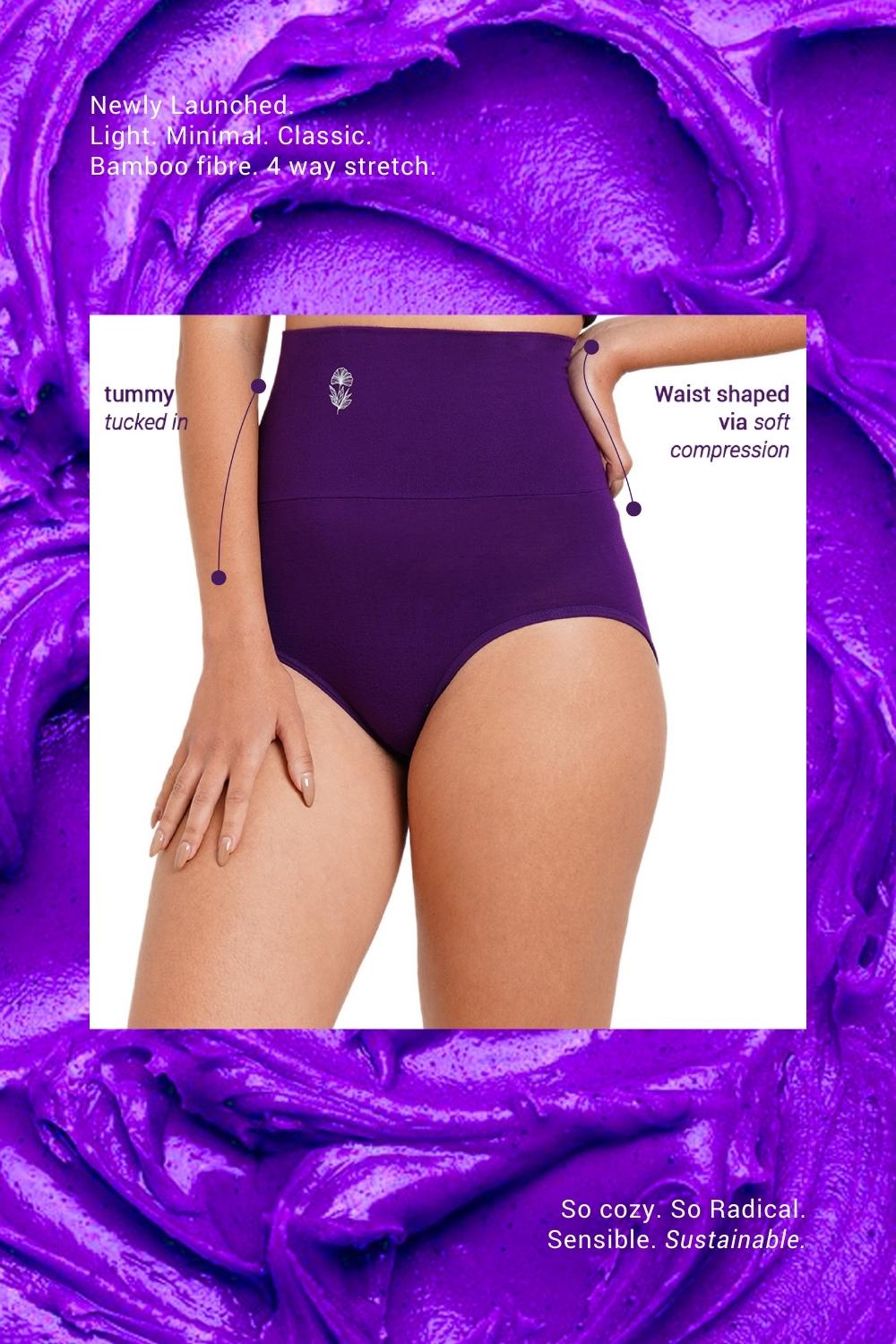 Buy InnerSense Seamless High Waist Shaper Panty - Acai at Rs.585