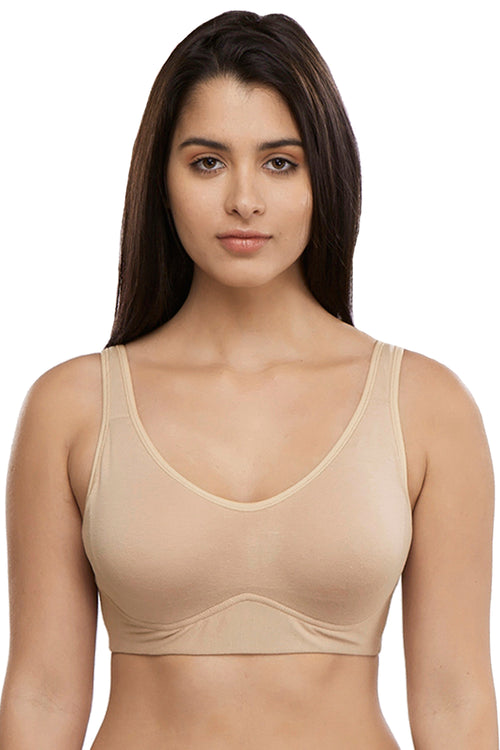 ISB099-Milky White-Buy Online Inner Sense Organic Cotton Seamless  Triangular Bra with Supportive Stitch