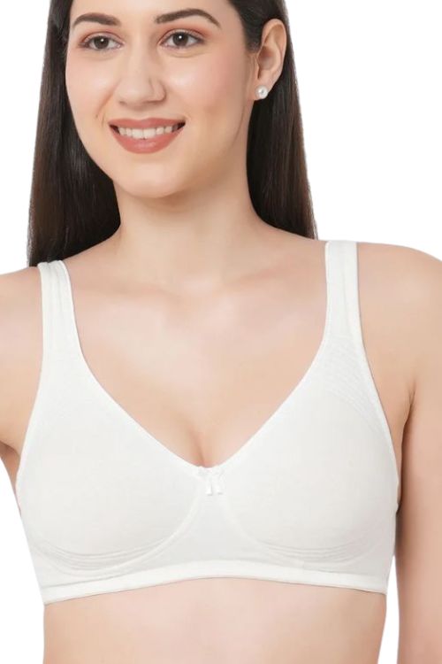 Organic Cotton Blended Antimicrobial Lightly Padded Non-wired  Bralette-ISB089