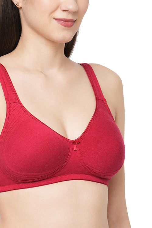 Organic Cotton Antimicrobial Soft Cup Full Coverage Bra-ISB097-Skin