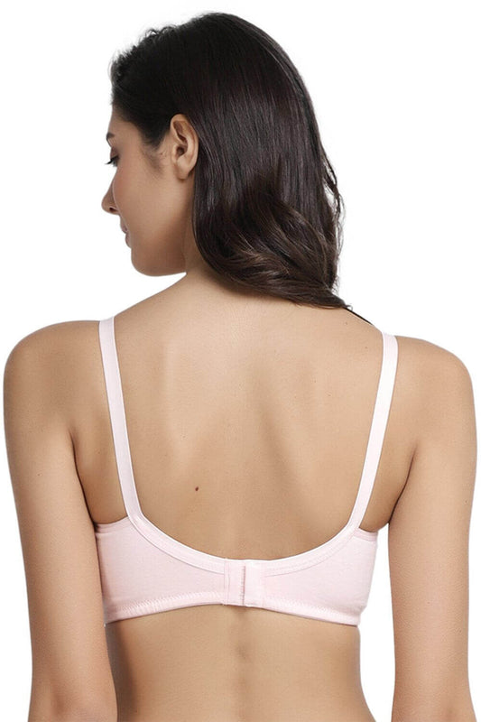 Organic Cotton Antimicrobial Soft Nursing Bra with Removable Pads-IMB011A