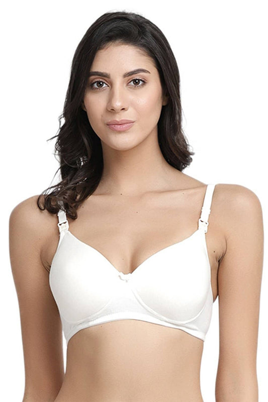 Buy Padded Nursing Bra In Yellow With Removable Flaps Online India