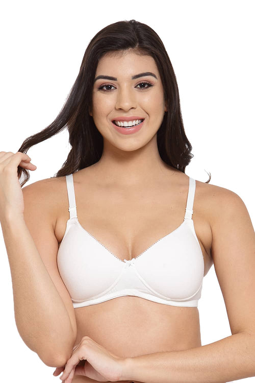 ISB097-Milky White-Buy Online Inner Sense Organic Cotton Soft Cup Full  Coverage Bra