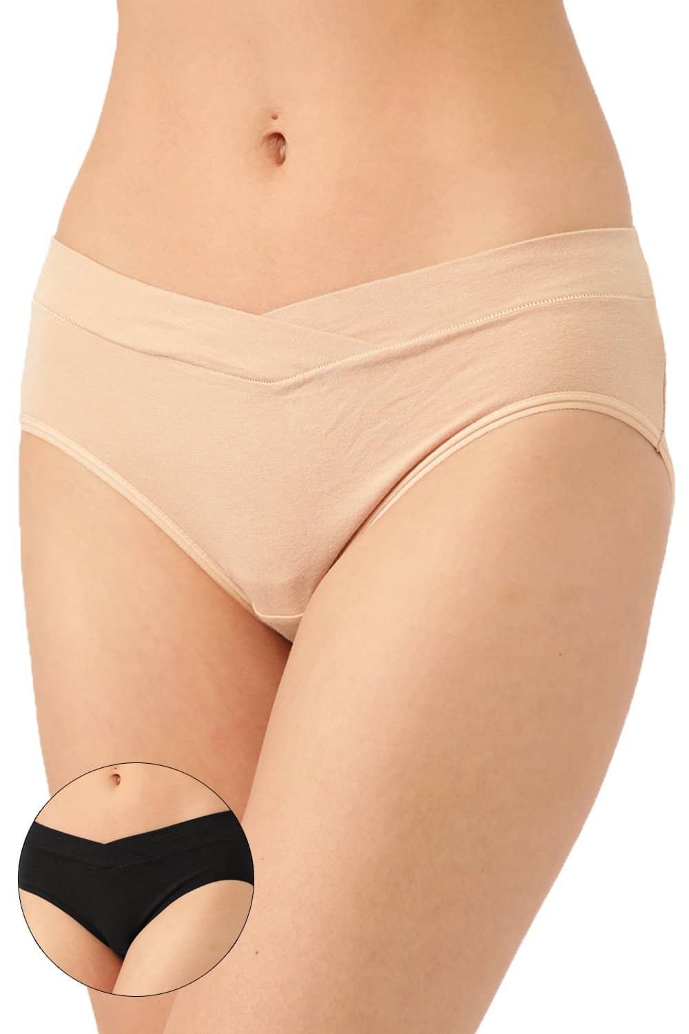 Organic Cotton Antimicrobial Soft Laced Bra & Panty Set-ISBP017-Peachy Pink