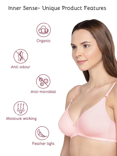 ISB057-Skin_Bright Pink-Buy Online Inner Sense Organic Cotton Seamless Side  Support Bra (Pack of 2)