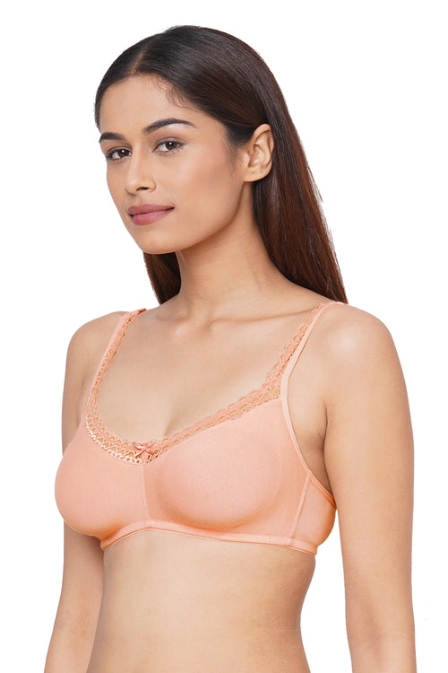 ISB019-Oceangreen-Buy Online Inner Sense Organic Cotton Laced non-Padded Bra 