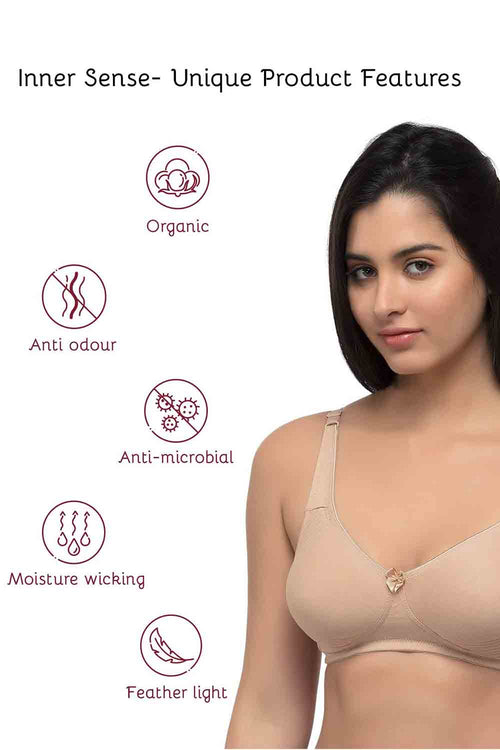 Buy Inner Sense Organic Cotton Triangular Bras With Supportive