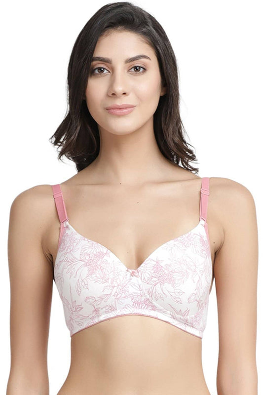 ISB068-Bright Pink-Buy Online Inner Sense Organic Cotton Wire-Free Padded  Bra