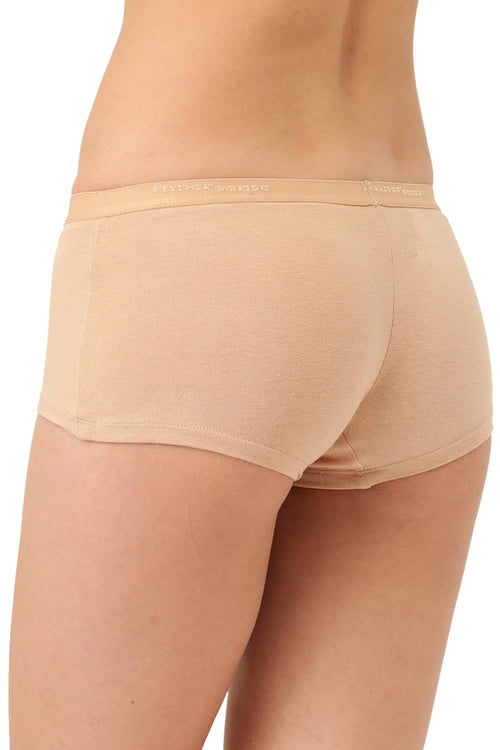 Organic Cotton Antimicrobial BoyShorts (Pack Of 2)-ISP038-Skin_Bright Pink