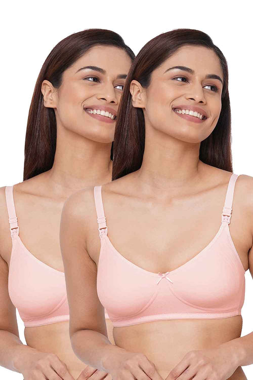 Organic Cotton Antimicrobial Soft feeding Bra Combo-IMB005B_5B