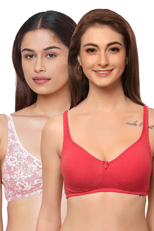 ISB057-Skin_Bright Pink-Buy Online Inner Sense Organic Cotton Seamless Side  Support Bra (Pack of 2)