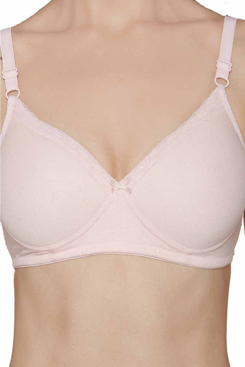 ISB104-Skin-Buy Online Inner Sense Organic Cotton Antimicrobial Padded t-shirt  Bra