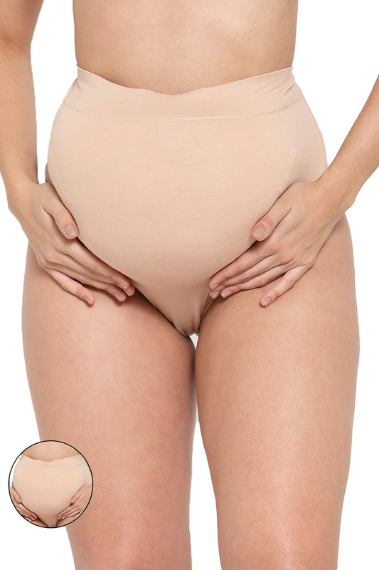 IMPC101-Skin_Black-Buy Online Inner Sense Organic Cotton Maternity Panty-  Pack of 2