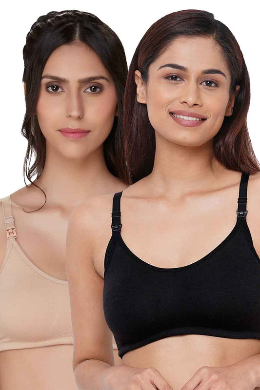 IMB001A_1B-Buy Online Inner Sense Organic Cotton Soft Nursing Bra with  Removable Pads (Pack of 2)