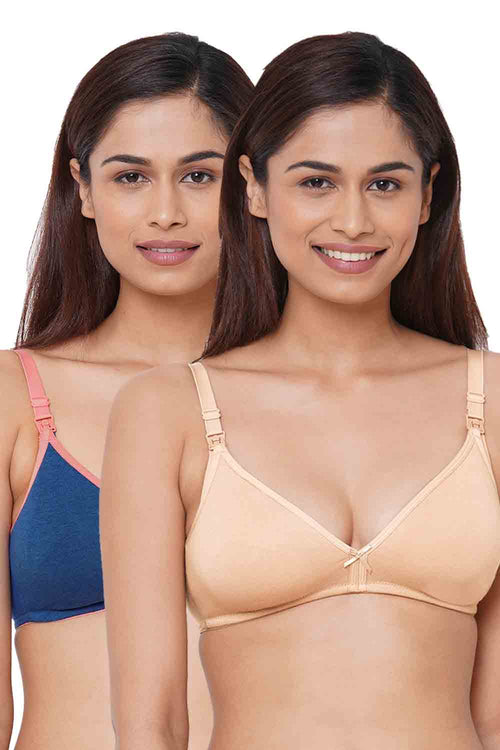 IMB004B_IMB004C-Buy Online Inner Sense Organic Cotton Soft feeding Bra (  Pack of 2 )