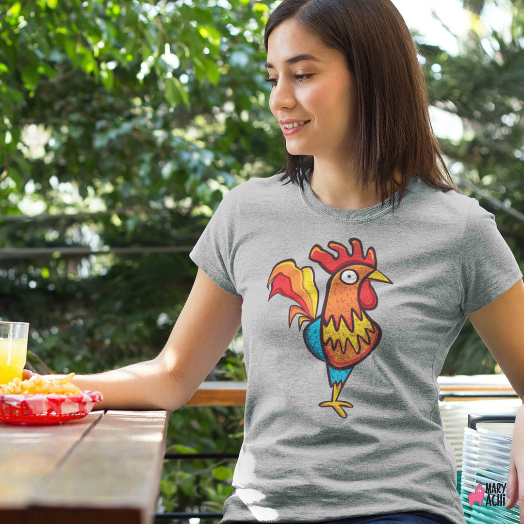 Playera El Gallo para Mujer | MaryAchi