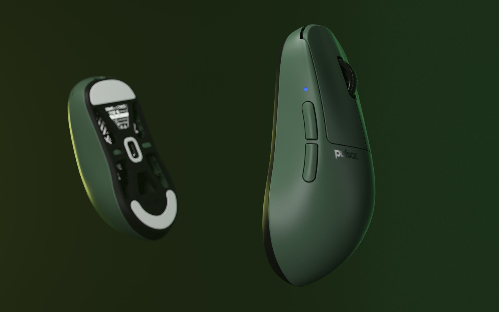 Pulsar X2H Wireless Gaming Mouse - Green Founders Edition (4K Dongle I