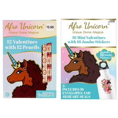 Afro Unicorn Valentine's Day