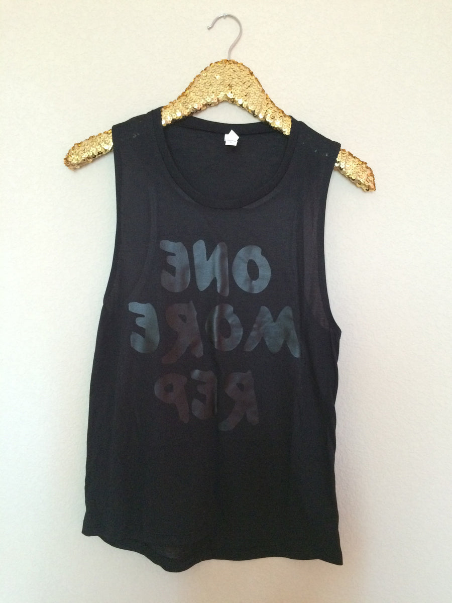 One More Rep - Mirror tank - Muscle Tank - Ruffles with Love - Womens