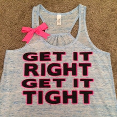 Get it Right Get It Tight Tank - Blue Marble - Ruffles with Love - Wom