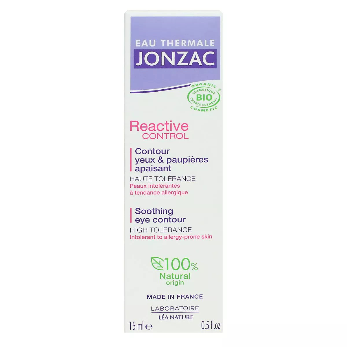 Eau thermale Jonzac Reactive Control Contorno Occhi & Palpebre Lenitivo Bio 15ml