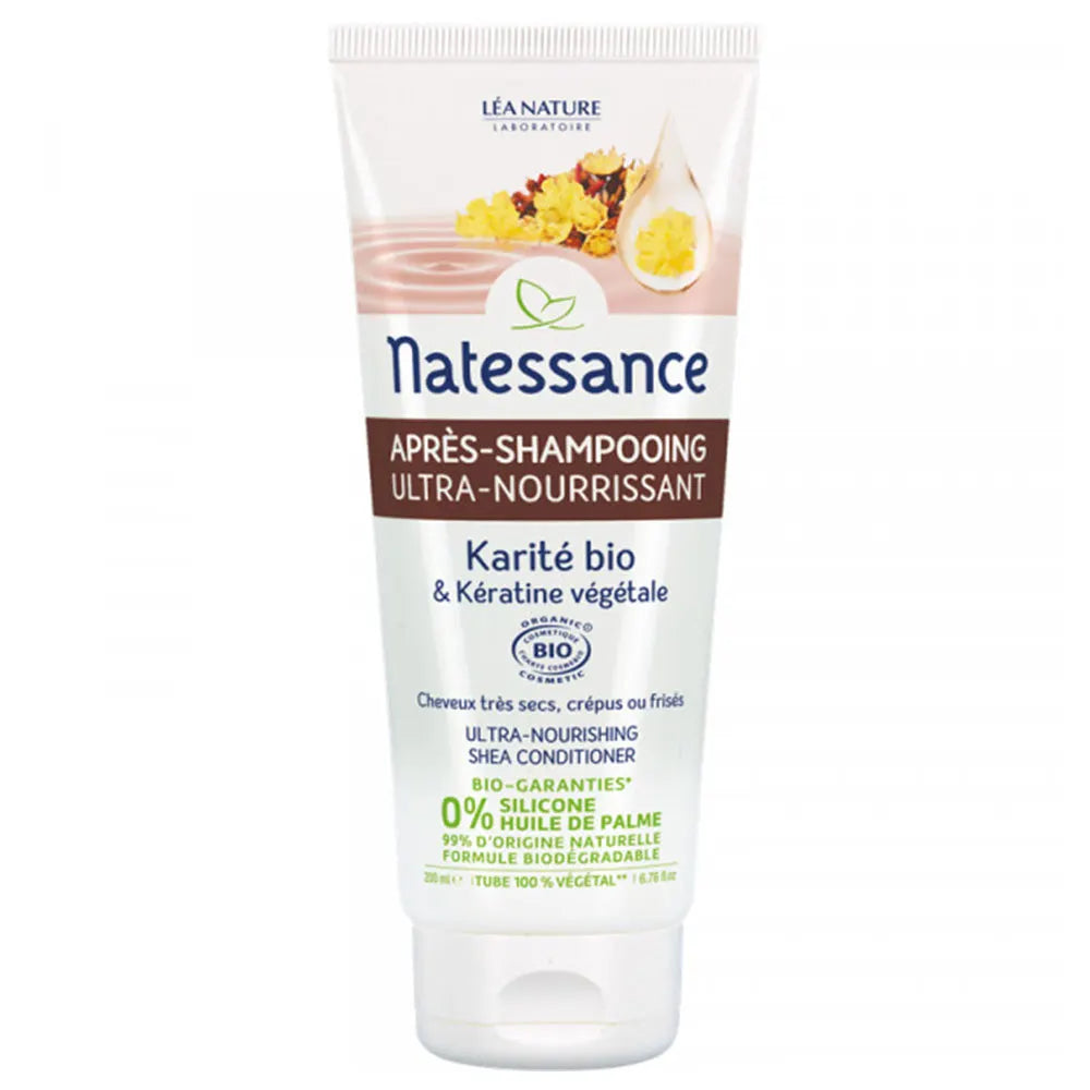Natessance Nach dem Shampoo Ultra Bio-nährendes und pflanzliches Bio-Keratin 200 ml