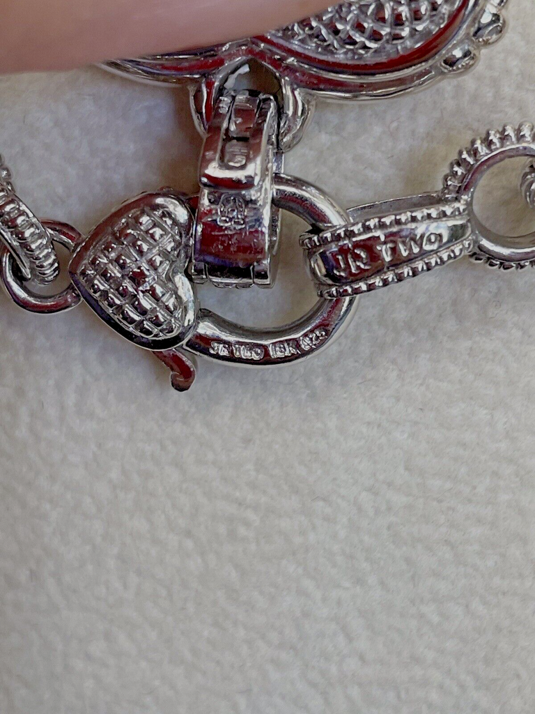 10k Gold Double Heart Diamond Necklace Vintage Jewelry - Etsy