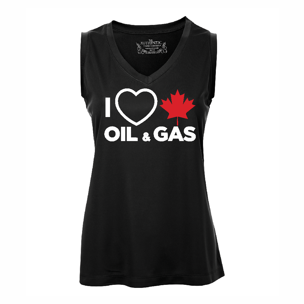 I Love Canadian Oil And Gas Women S Performance Tank Top Canadaactionstore Ca