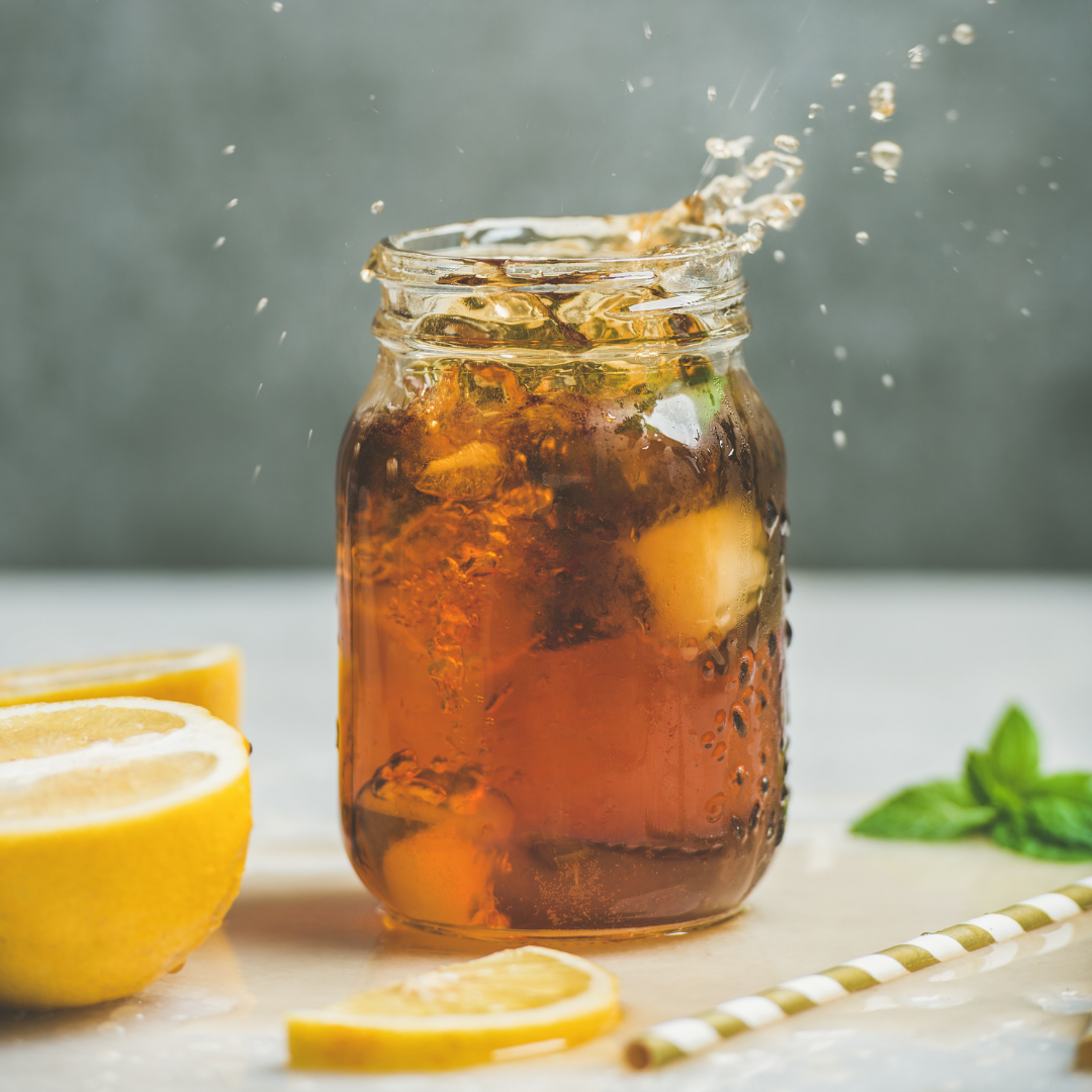 iced tea with lemons tease tea