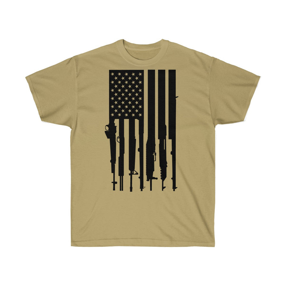 american flag rifle shirt