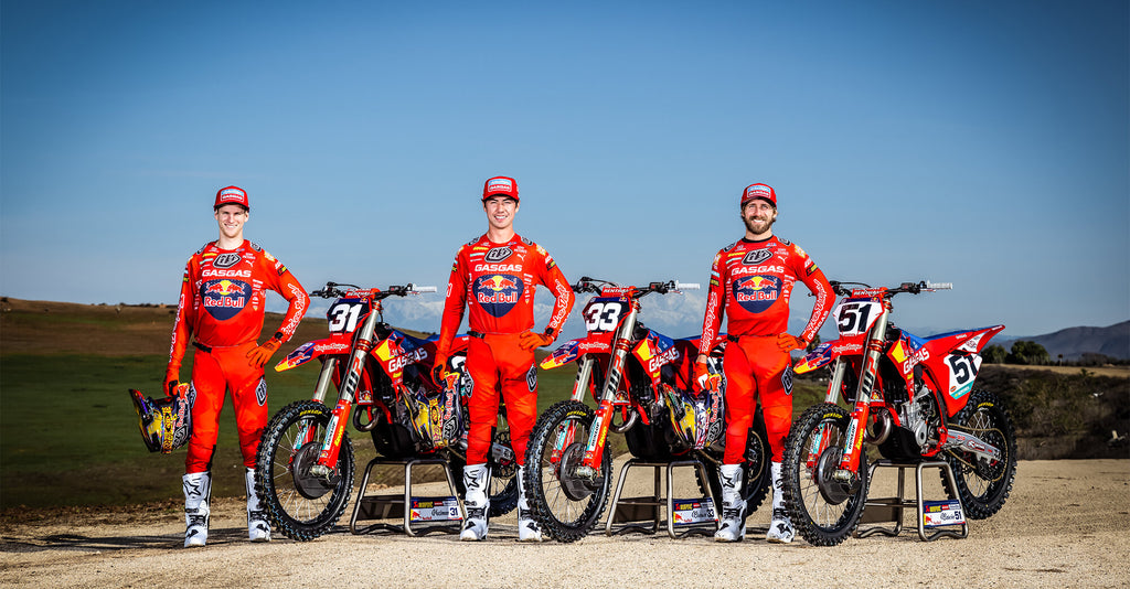 The Boys are back. Barcia, Brown and Mosiman are your 2023 Troy Lee Designs/Red Bull/GASGAS team riders
