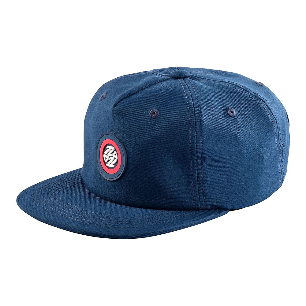 Unstructured Hat Spun Slate Blue