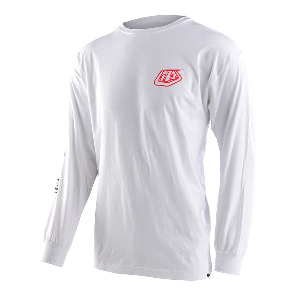 Long Sleeve Tee Stamp White