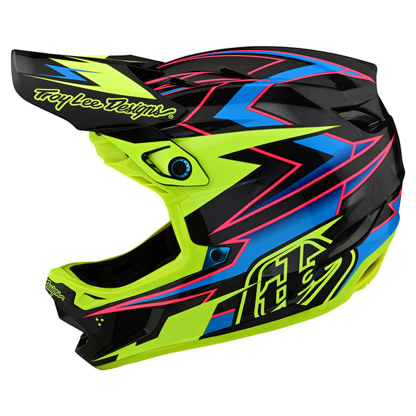 D4 Carbon Helmet W/MIPS Volt Black / Flo Yellow – Troy Lee Designs