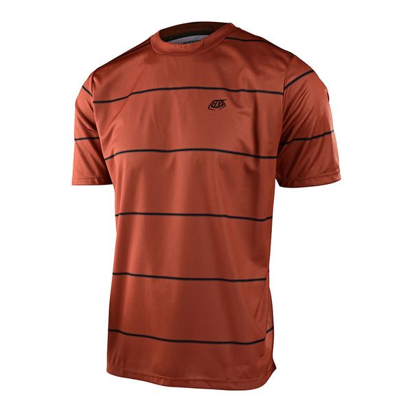 Avec Sport - Striped Football Shirt - Royal Blue/Red - Team ID Pro Stripe Jersey - Mens